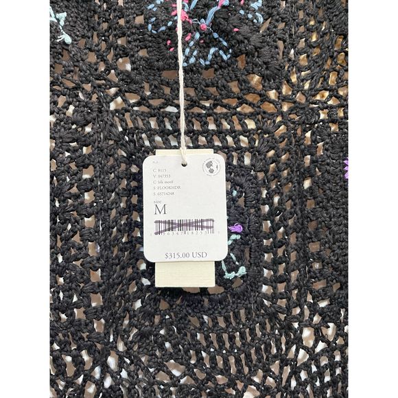 New Free People x Flook Hydrangea Crochet Kimono Size M $315 - Picture 7 of 8